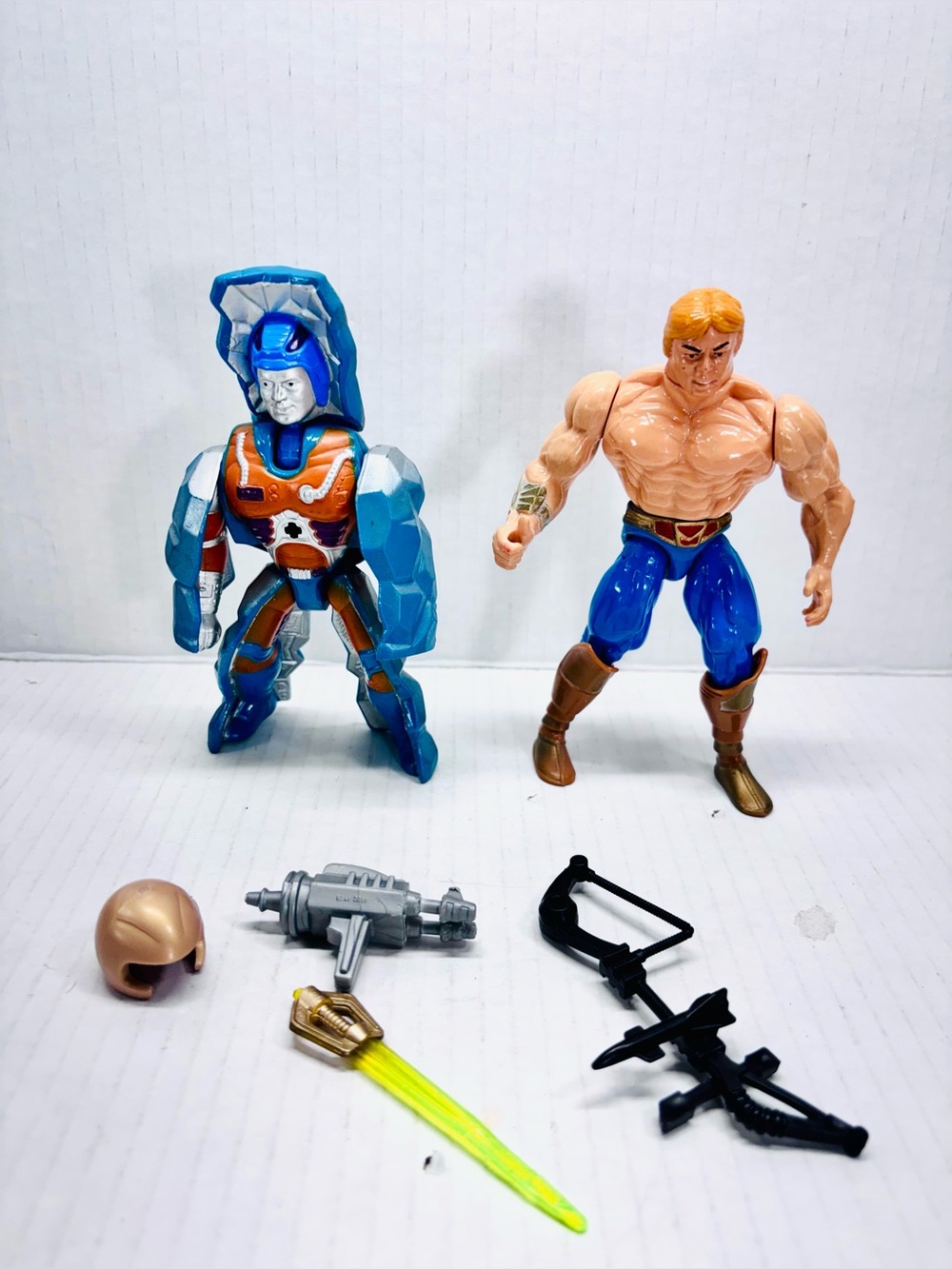 MOTU Adventures Of HE-MAN & Rokkon Action Figures Lot Of 2 1990 Mattel